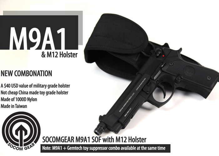 SOCOM Gear M9A1 + M12 Holster