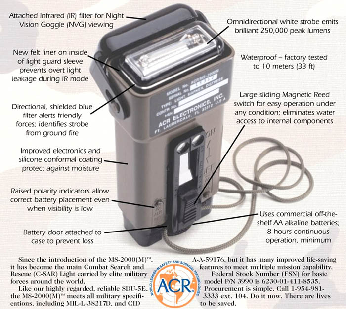 ACR MS 2000 Strobe Light At UK Tactical Popular Airsoft