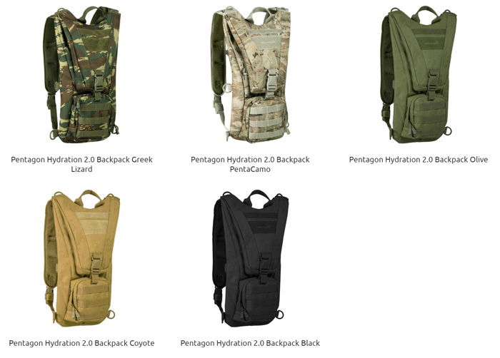 Pentagon Tactical Hydration 2.0 Backpack MOLLE Water Pack Airsoft Hiking Coyote 