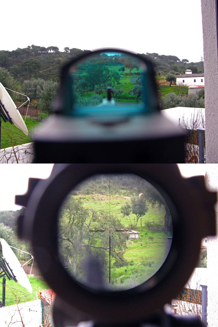 JJAirsoft ACOG With Mini Red Dot Popular Airsoft