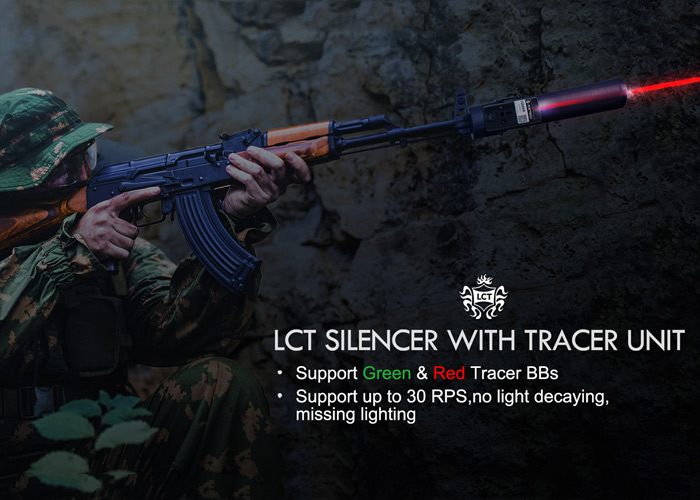 LCT Airsoft Silencers With Tracer Units