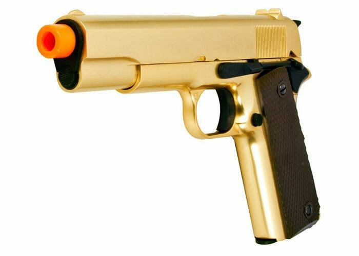 Airsoft Station WE Gold 1911 GBB Pistol 02