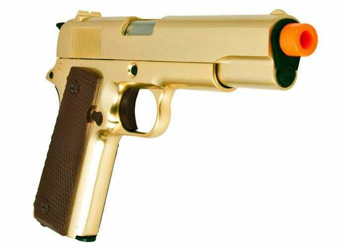 Airsoft Station WE Gold 1911 GBB Pistol 03