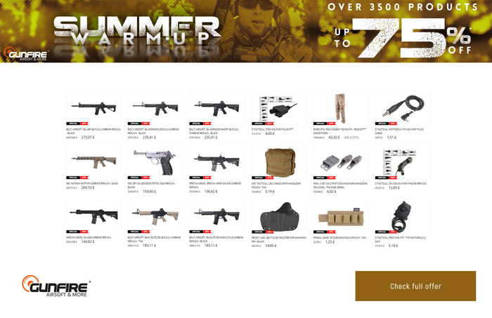 Gunfire Summer Warm-Up Sale Final Call