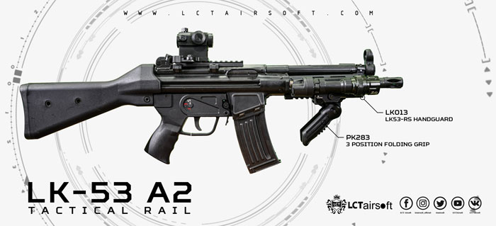 LCT Airsoft AR Tactical Rail For LK-53