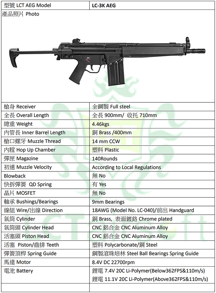 LCT Airsoft LC-3K 13
