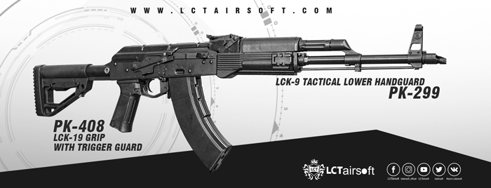 LCT Airsoft PK-408 With PK-299  Tactical Lower Handguard 02