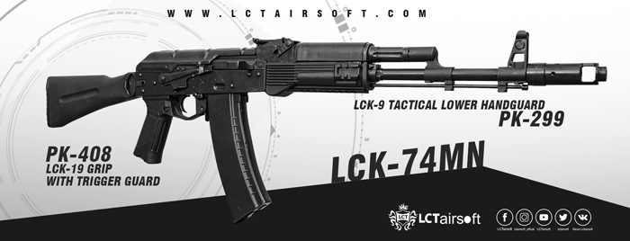LCT Airsoft PK-408 With PK-299  Tactical Lower Handguard 04
