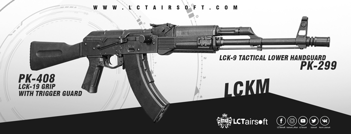 LCT Airsoft PK-408 With PK-299  Tactical Lower Handguard 05