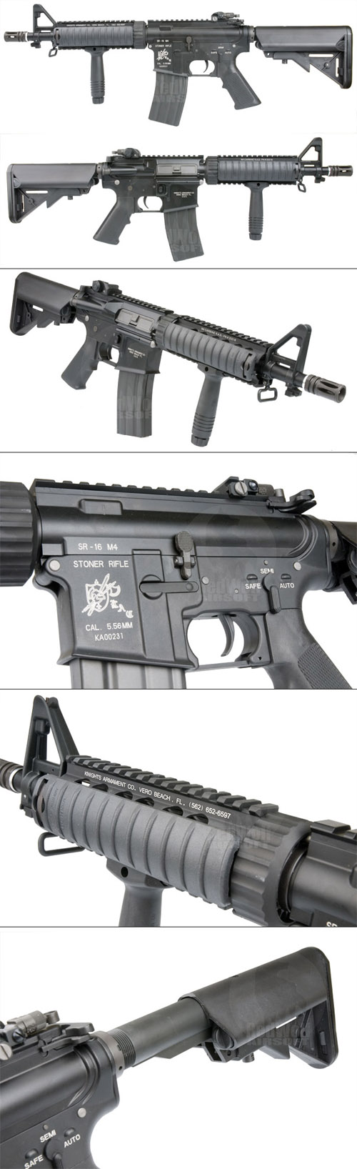 king arms SR16 M4 Knight's Armament フルメタル 電動ガン 内部、外装