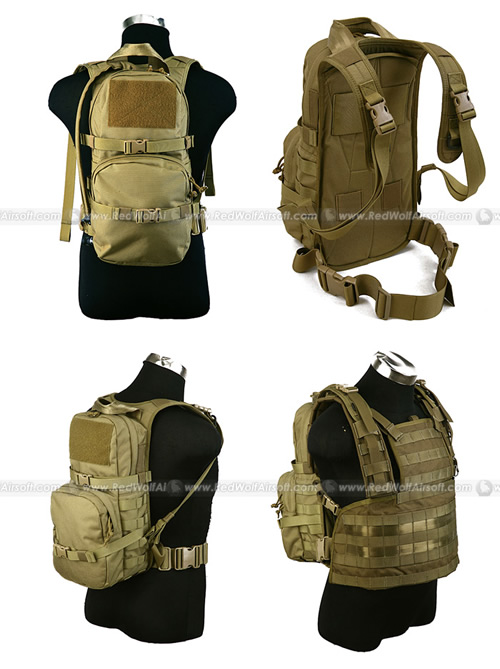 Pantac Hydration Backpack for RRV Vest Popular Airsoft To