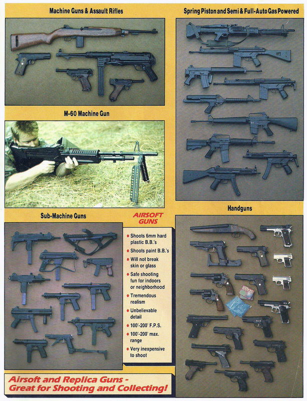 Tim's Airsoft Catalog Circa 1987 Popular Airsoft