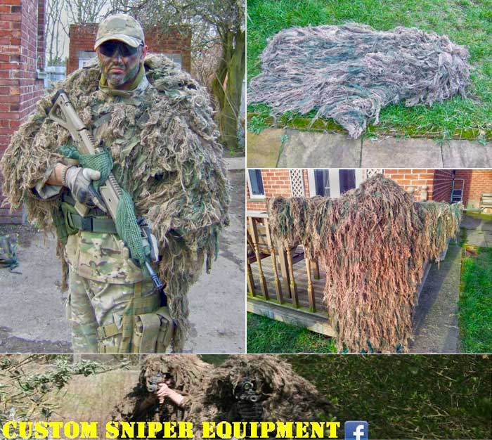 Yosser Custom Made Ghillie Cape Popular Airsoft To The