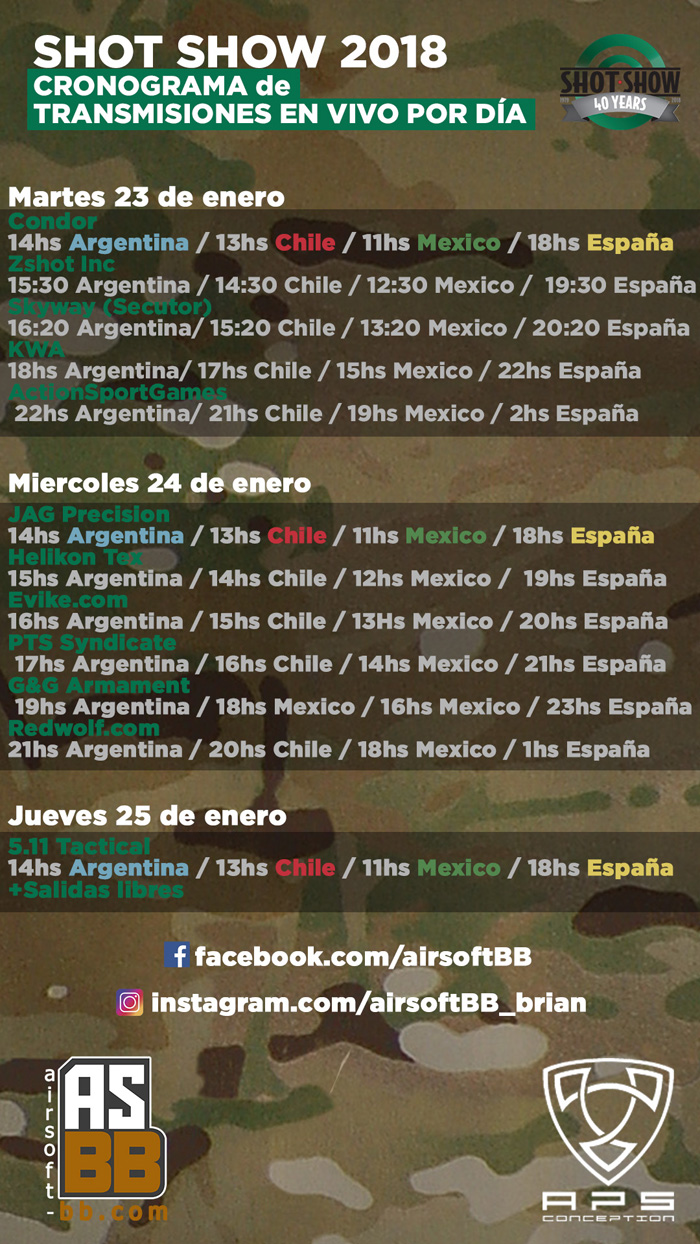 AirsoftBB SHOT 2018 Spanish Coverage Popular Airsoft To The