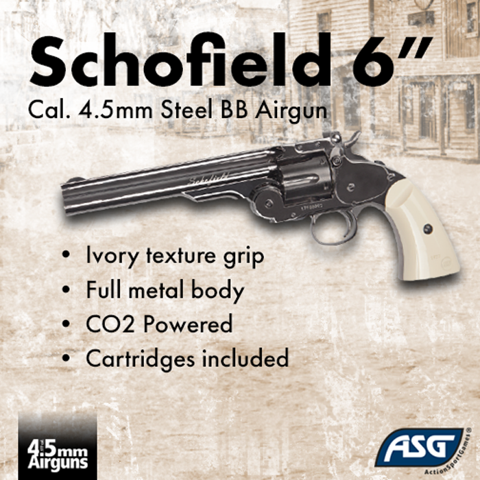 Revólver Schofield ASG 6mm CO2