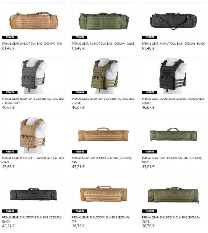 Gunfire Exclusive Primal Gear Distributor Popular Airsoft To
