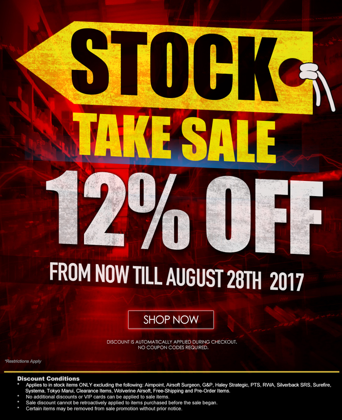 The RedWolf Airsoft Stocktake Sale Is On Popular Airsoft To