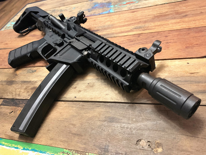 PDW 9mm SBR Shorty-Grey&Blue – King Arms Store