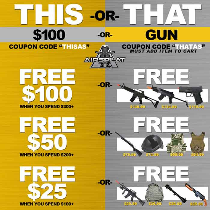 Free Money Or Gun, Price Drops & More Popular Airsoft To The