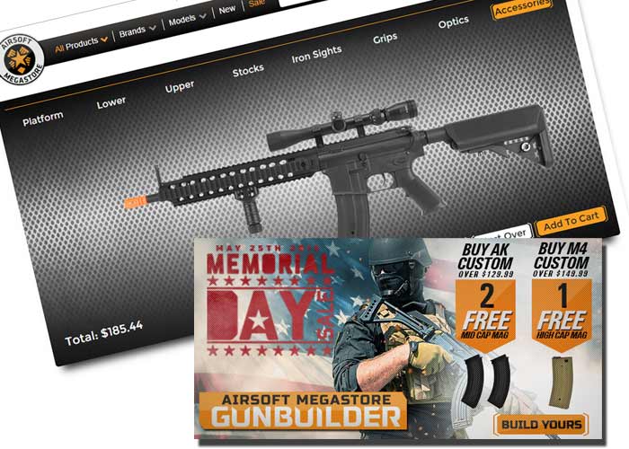 ams memorial day gun builder promo popular airsoft