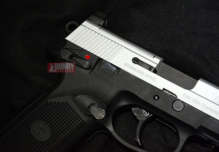 Bunny Custom Stainless FNX-45 Tactical Pistol | Popular Airsoft