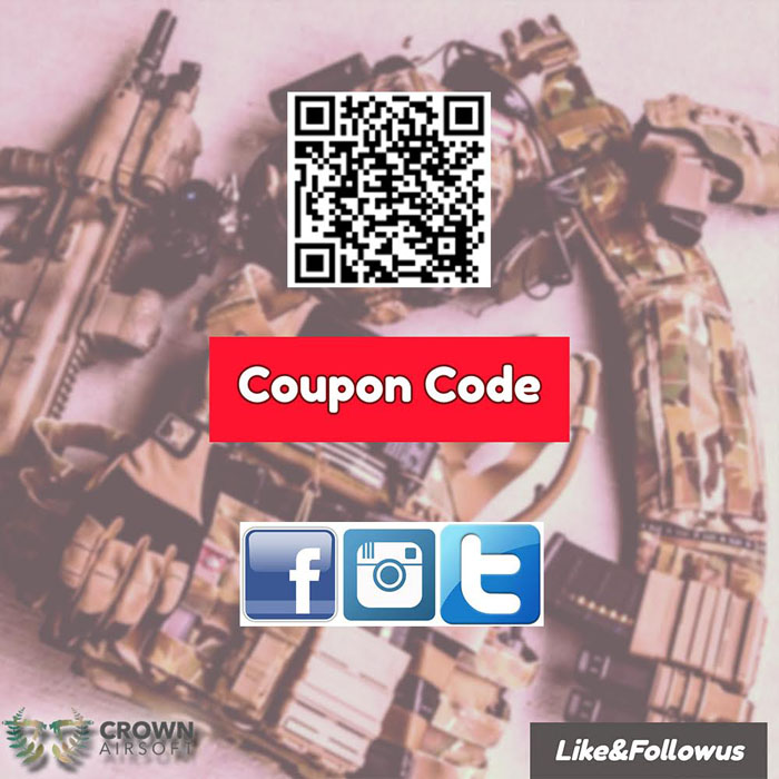 Like Crown Airsoft, Get Discount Code Popular Airsoft To The