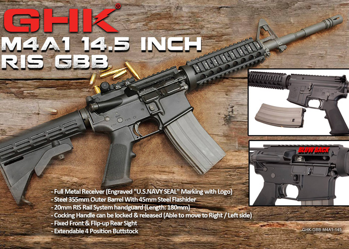 GHK M4A1 14 5 RIS GBB At EHobby Asia Popular Airsoft