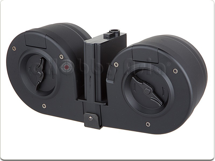 eHobby Asia TM Twin Drum Mag For M4 Popular Airsoft To The