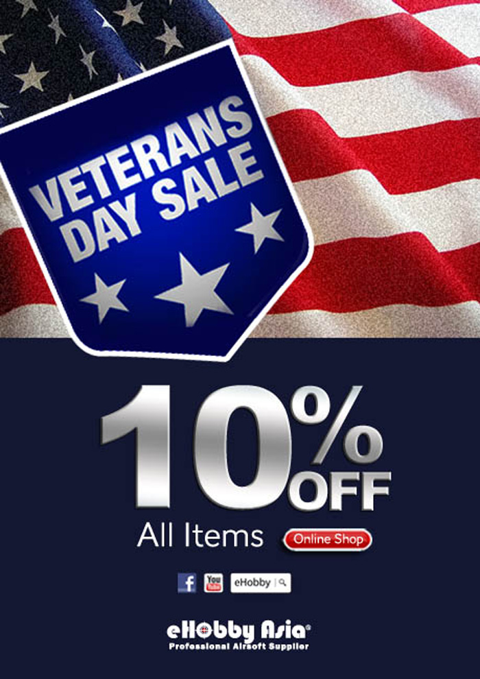eHobby Asia Veterans Day Sale 2015 Popular Airsoft