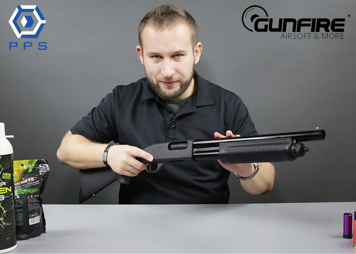 Gunfire Presents PPS M870 Airsoft Shotgun Popular Airsoft