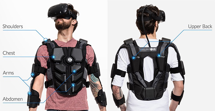 Awesome The Hardlight Vr Suit Gives Haptic Feedback To