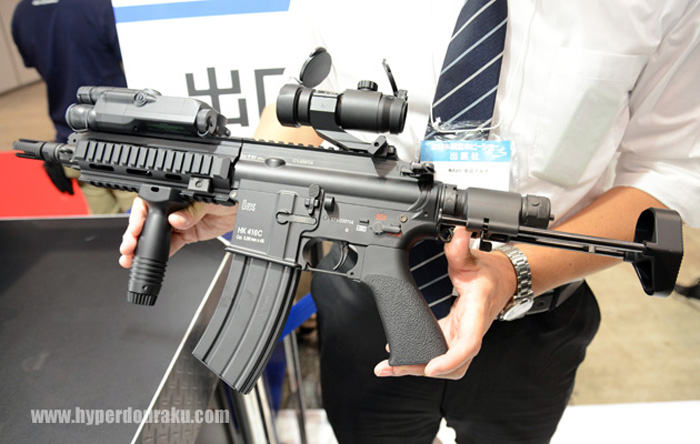 Tokyo Marui HK416C & M4 Patriot HC At The 55th All Japan Model 
