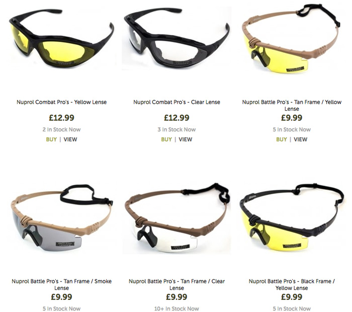 Nuprol Eye Pro At Landwarrior Airsoft Popular Airsoft To The Airsoft World