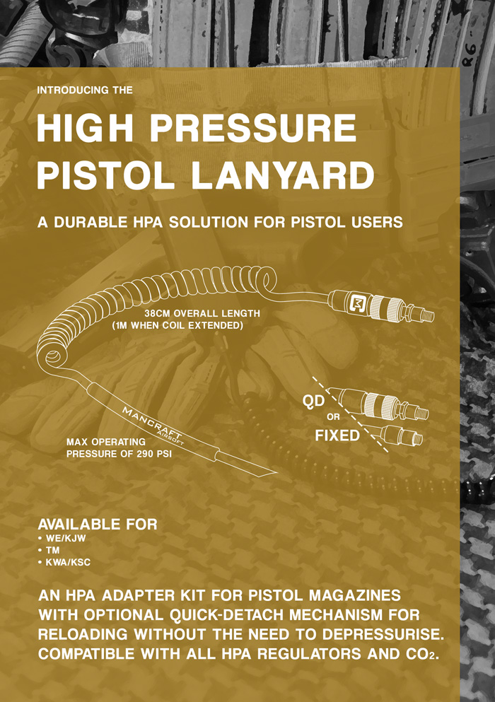 Mancraft High Pressure Pistol Lanyard Popular Airsoft To The