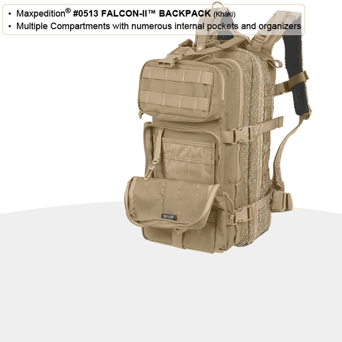 Maxpedition Falcon II Backpack Dark Brown Popular Airsoft To