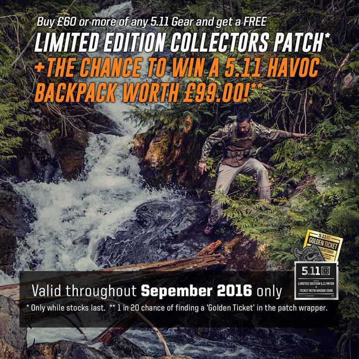 5.11 Collectors Patch September 2016 Promo | Popular Airsoft: Welcome ...