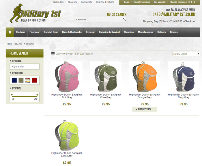 Highlander Dublin Backpack At Military1st Popular Airsoft To