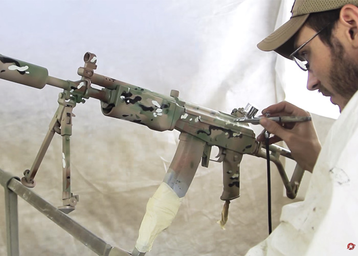 Red Army Painting Guns In Multicam Howto Popular Airsoft