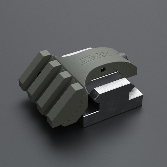 Support De Lampe 25mm Element Airsoft Pour Secteur De Pignon - Neuf