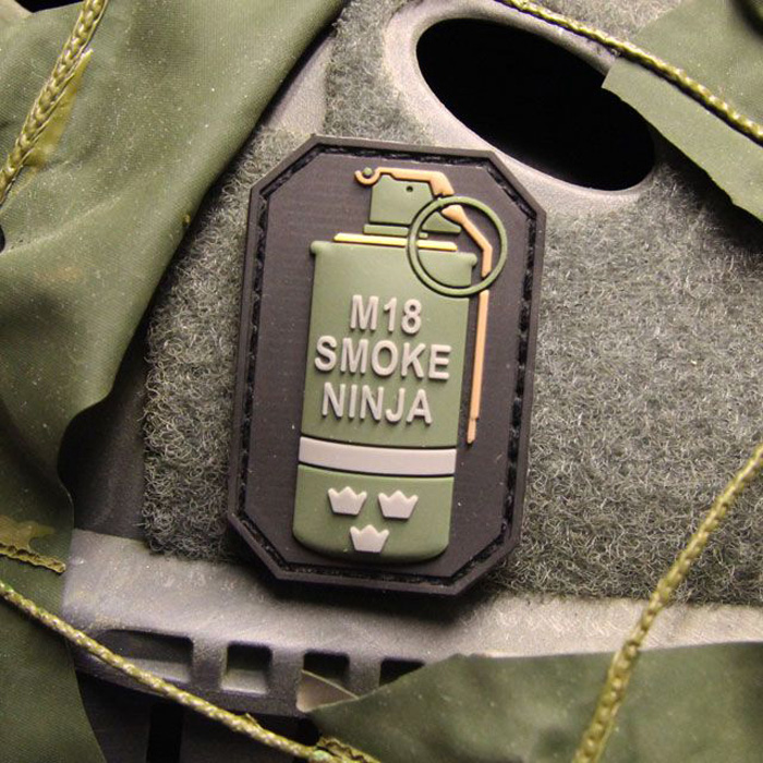 hingegen labe schwarz pvc airsoft patch 