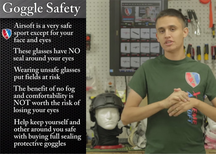 Goggle Safety by Xtreme Airsoft Productions Popular Airsoft