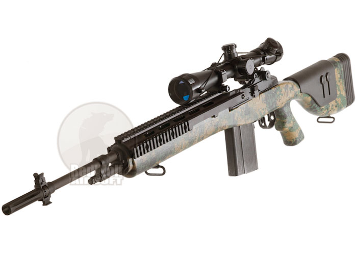 Rwc g p m14 dmr digital woodland popular airsoft