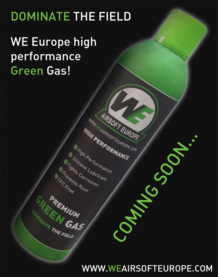 WE Airsoft Europe Green Gas PreOrder Popular Airsoft To The