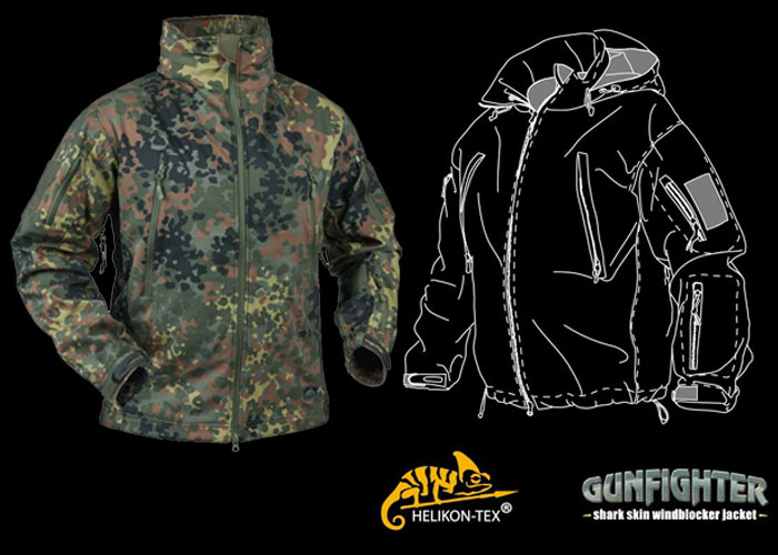 New Helikon Gunfighter Jacket In Flecktarn | Popular Airsoft New Helikon Gunfighter Jacket In Flecktarn | Popular Airsoft