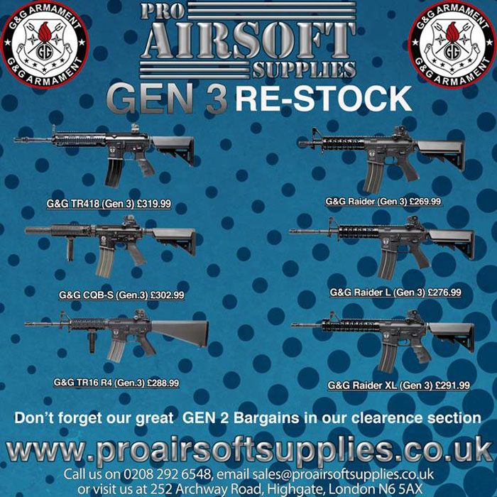 Pro Airsoft Supplies Pistol & Rifle Promo Popular Airsoft To