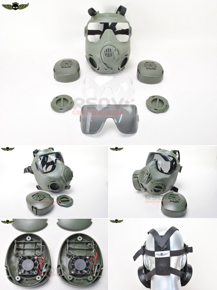 M50-Style Dual Fan Full Face Mask At RSOV.com | Popular