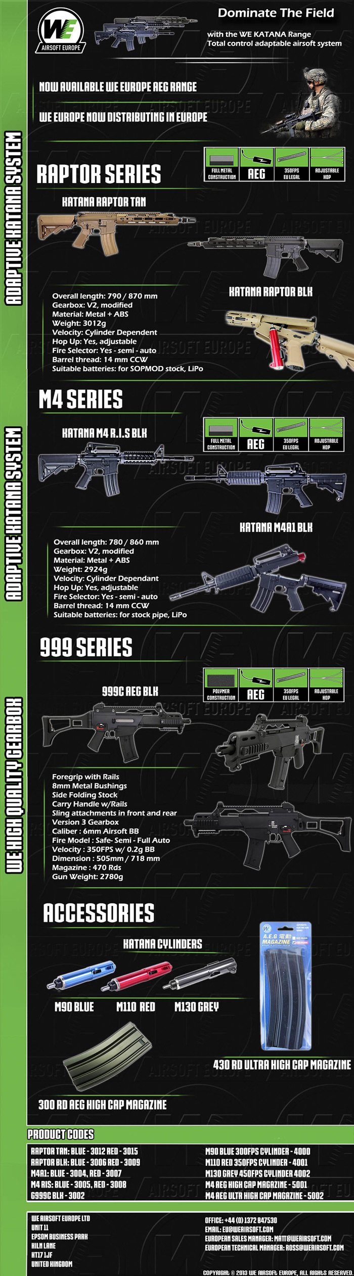 What's Available at WE Airsoft Europe? Popular Airsoft To