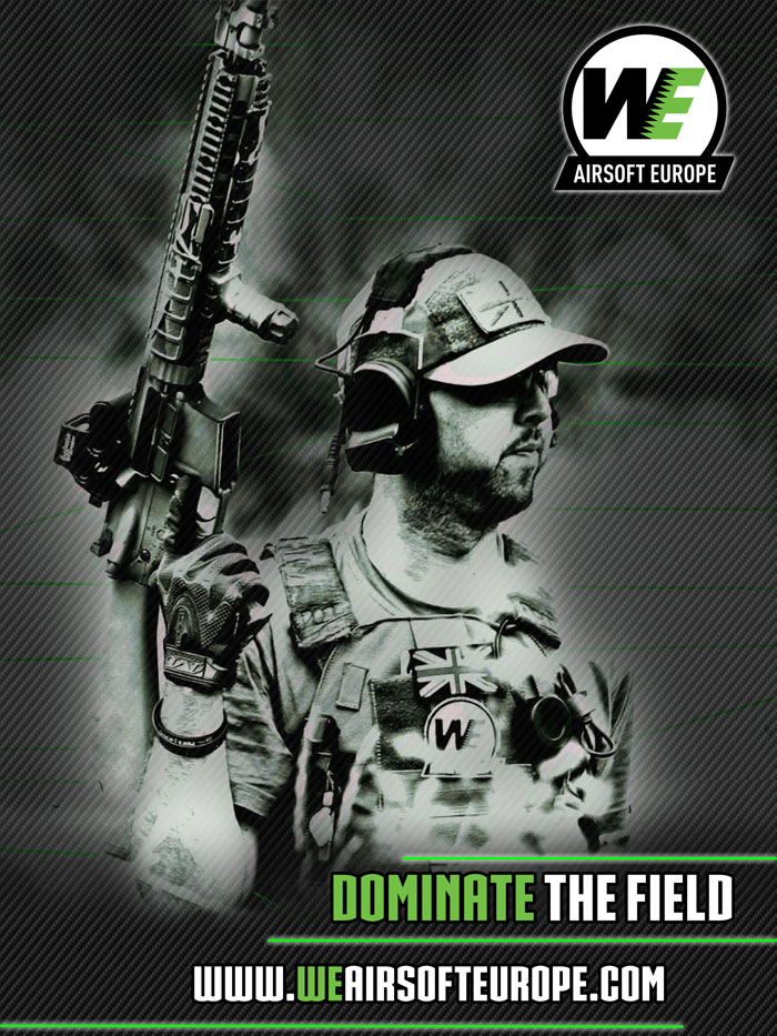 WE Airsoft Europe "Dominate The Field" Popular Airsoft To