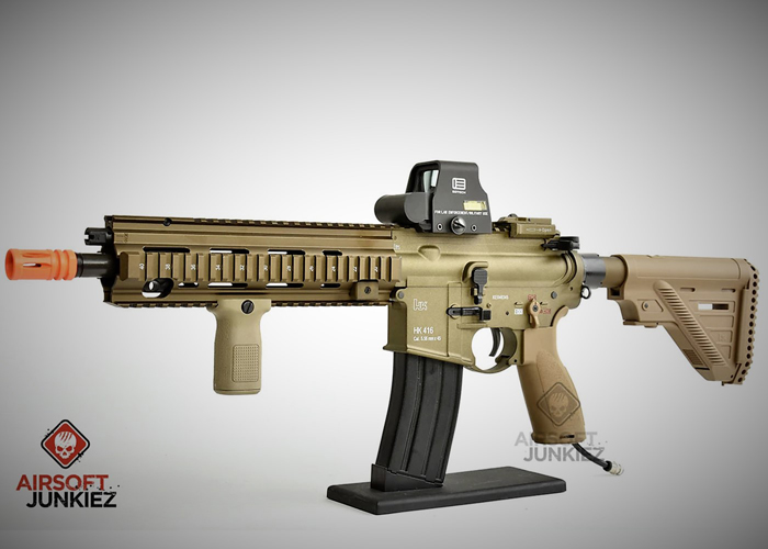 Airsoftjunkiez HK416A5 Tan HPA Rifle Popular Airsoft To The