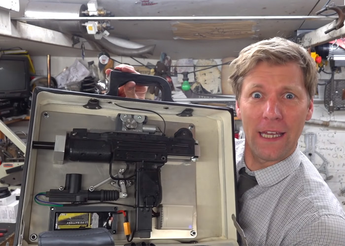 Homemade Kingsman Machine Pistol Briefcase By Colin Furze Popular